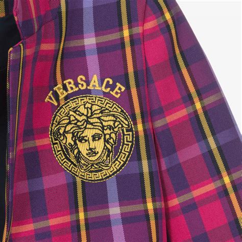 versace tartan|Girls' Versace .